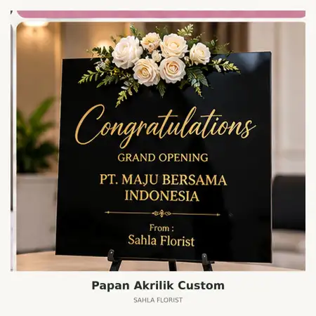Papan Bunga Akrilik Grand Taruma Karawang